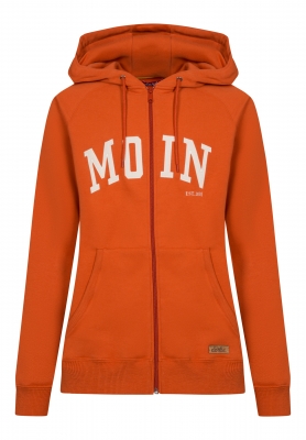 Sweatjacke - Moin - orange